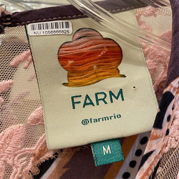 FARM Rio Glam Tapestry Lace Slip Maxi Dress Size M - Picture 12 of 13